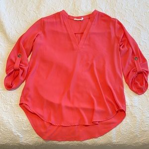 Flowy pink top, perfect for summer!